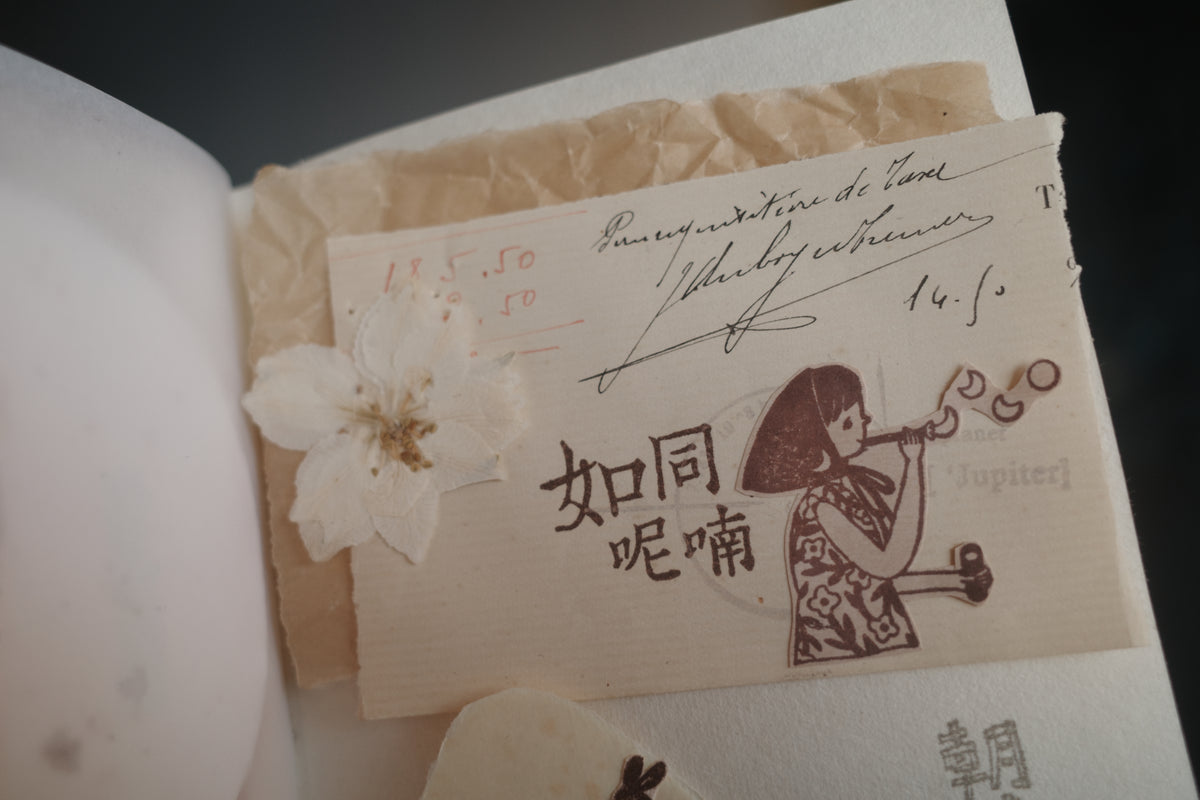 日本设计师合作款女孩手帐印章
